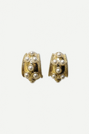 Aretes Bold Hoop White Gold