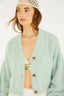 Cardigan Curto Pelinho Azul Petita
