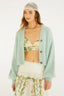 Cardigan Curto Pelinho Azul Petita