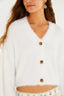 Cardigan Curto Pelinho Branco