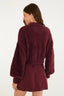 Cardigan Curto Pelinho Vinho