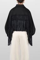 Casaca Sahariana Macrame Black