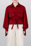 Casaca Sahariana Macrame Burgundy
