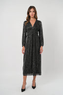 Vestido Celia Black Silver