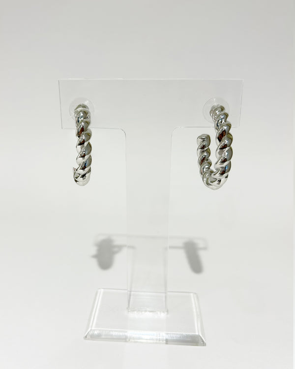 Aretes Silver Braided