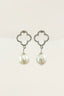 Aretes Clover Pearl Silver