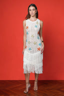 Vestido Coastel Patch White