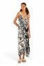 Vestido Lenco Tropicano White Black