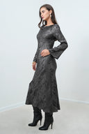 Vestido Dahlia Plum Gunmetal