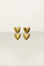 Dangle Heart Gold Earrings