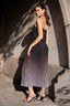 Vestido Duas Camadas Plisse
