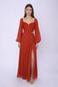 Vestido Evie Rust