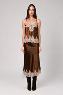 Falda Bias Brown