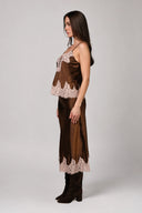 Falda Bias Brown