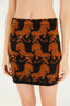 Falda Tricot Tigres Black Orange