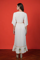 Vestido Flora Bird White