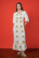 Vestido Flora Bird White