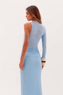 Vestido Tule Frigga Azul Sky