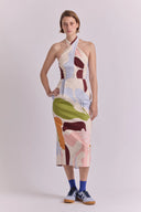 Vestido Georgia Hojas White