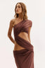 Vestido  Joana Marrom Cumin
