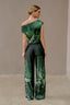 Blusa Mara Green Black