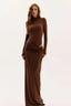 Vestido  Agatha Marrom Malfitano