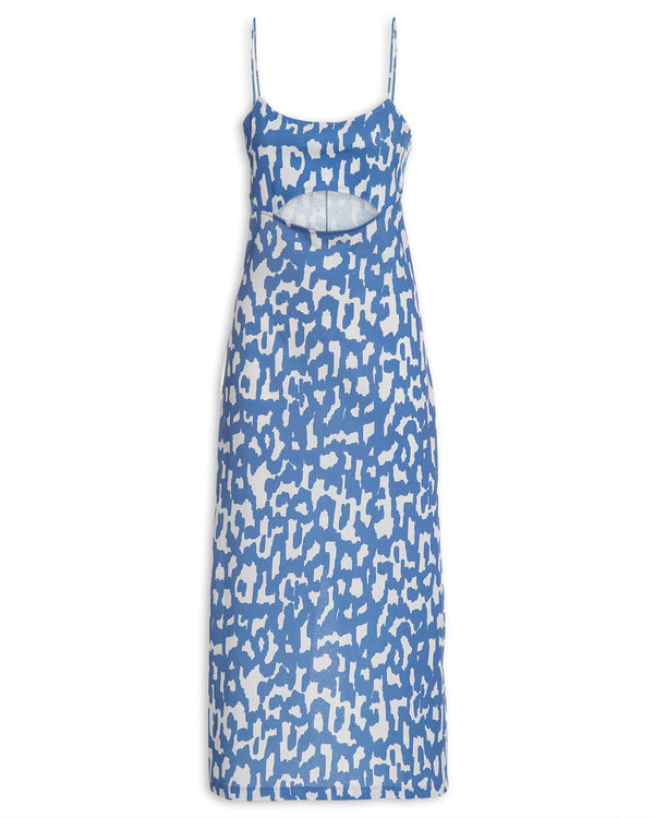 Vestido Midi Malha Ikat