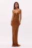 Vestido Nemesis Goldbit Brown