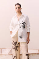 Blusa Palmeira Silk Branco