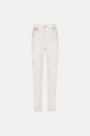 Pantalon High Veludo Cinza