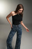 Pantalon Floral Azul