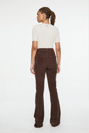 Pantalon High Veludo Marrom