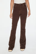 Pantalon High Veludo Marrom