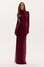 Vestido  Tule Paola Burgundy