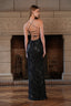 Vestido Raisa Charcoal Multi