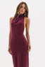 Vestido Reto Mariah Burgundy