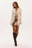 Falda Thayane Beige Marrom