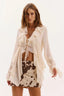 Falda Thayane Beige Marrom