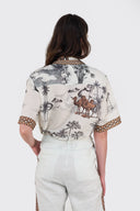 Blusa Short Slv Mystic White