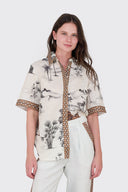 Blusa Short Slv Mystic White