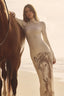 Vestido  Tule Bete Beige