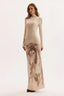 Vestido  Tule Bete Beige