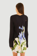 Vestido Curto Ceu Flor Preto