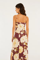 Vestido Fenda Lola Roxo