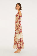 Vestido Floral Siena Vermelho
