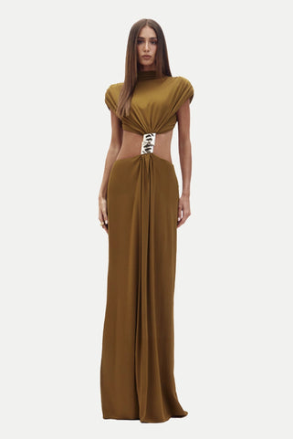 Vestido Twiggy Marrom Miele